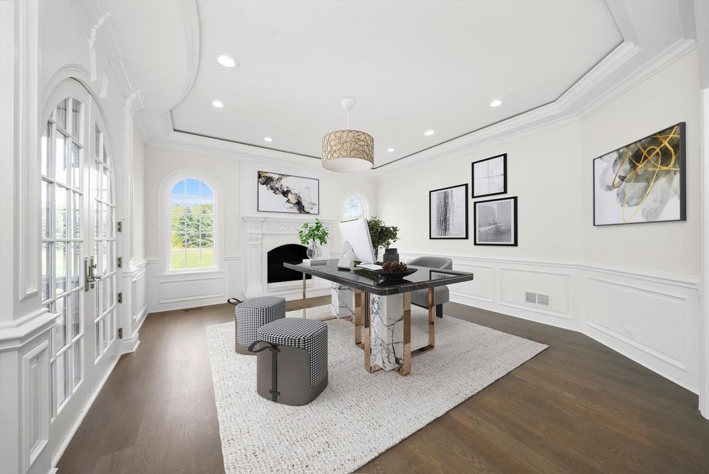 Inviting and Luxurious Custom Built Estate in Illinois with Timeless Architectural Details Listed for 6 25