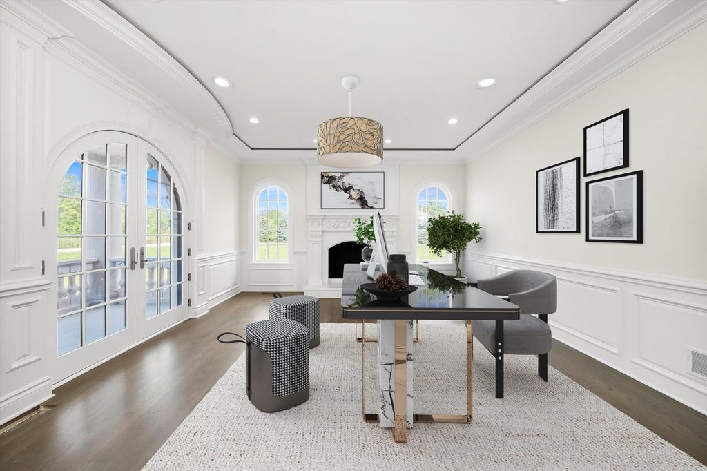 Inviting and Luxurious Custom Built Estate in Illinois with Timeless Architectural Details Listed for 6 26