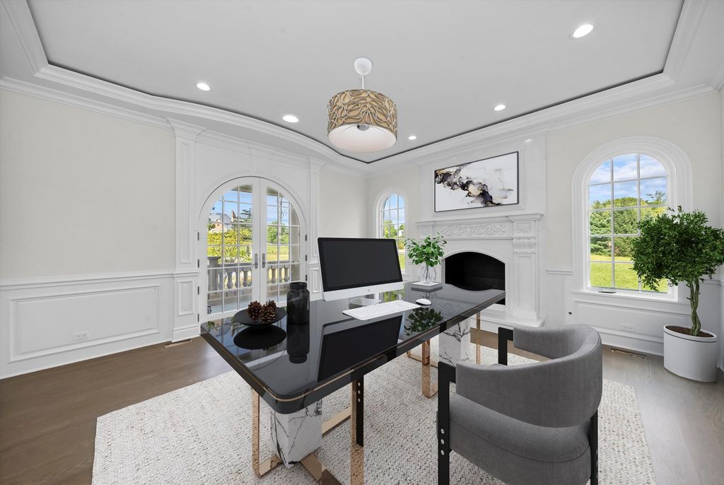 Inviting and Luxurious Custom Built Estate in Illinois with Timeless Architectural Details Listed for 6 27