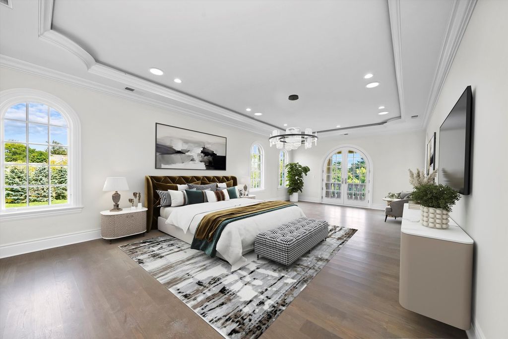 Inviting and Luxurious Custom Built Estate in Illinois with Timeless Architectural Details Listed for 6 29