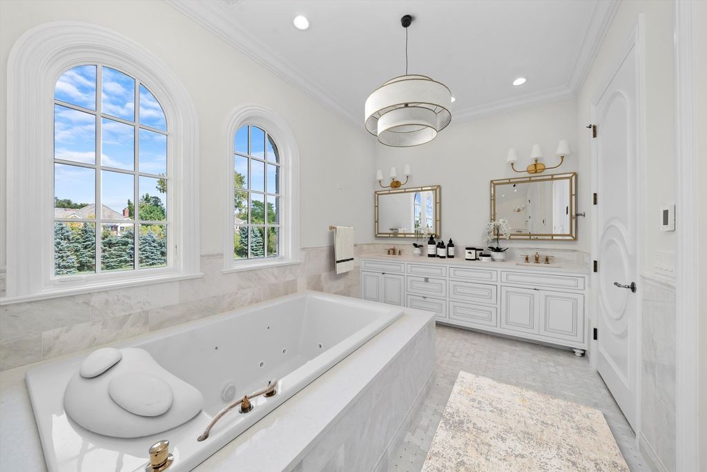 Inviting and Luxurious Custom Built Estate in Illinois with Timeless Architectural Details Listed for 6 32
