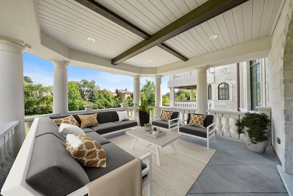 Inviting and Luxurious Custom Built Estate in Illinois with Timeless Architectural Details Listed for 6 35