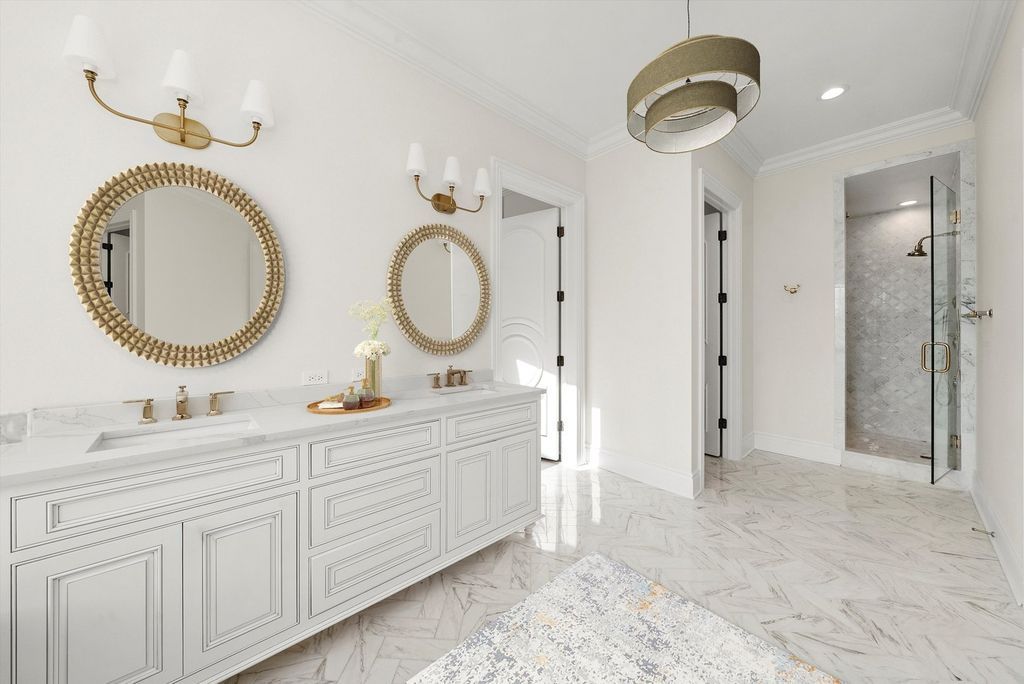 Inviting and Luxurious Custom Built Estate in Illinois with Timeless Architectural Details Listed for 6 42