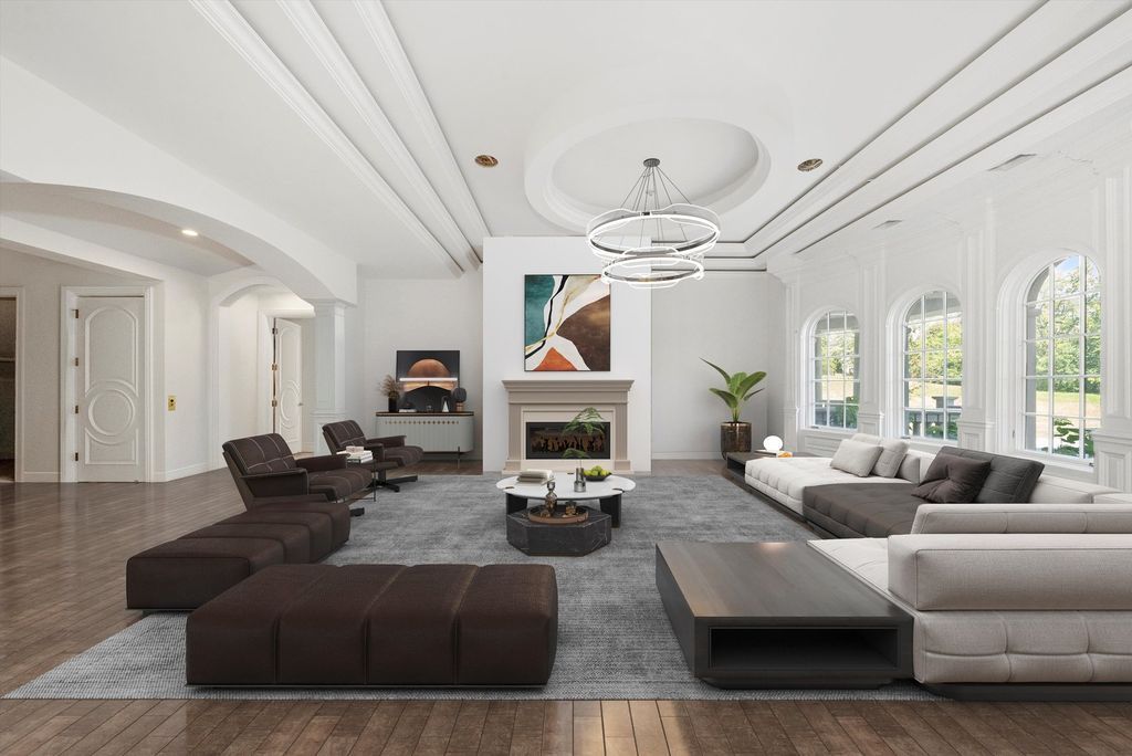 Inviting and Luxurious Custom Built Estate in Illinois with Timeless Architectural Details Listed for 6 46
