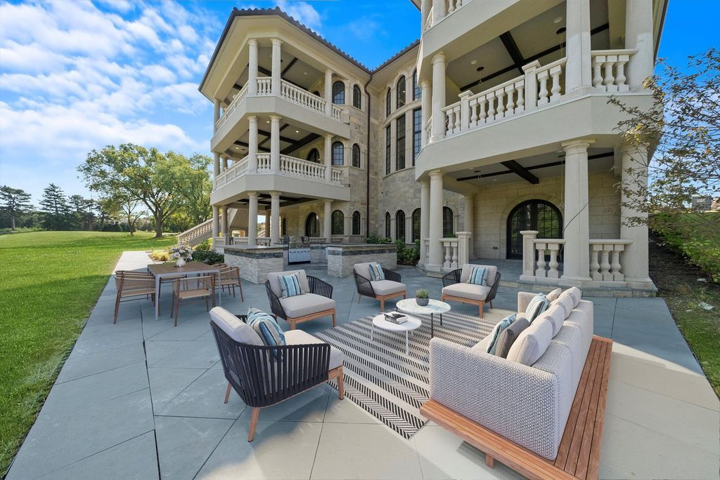 Inviting and Luxurious Custom Built Estate in Illinois with Timeless Architectural Details Listed for 6 52