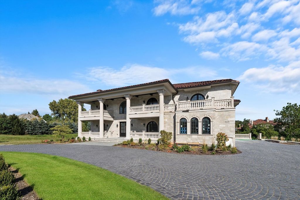 Inviting and Luxurious Custom Built Estate in Illinois with Timeless Architectural Details Listed for 6 56