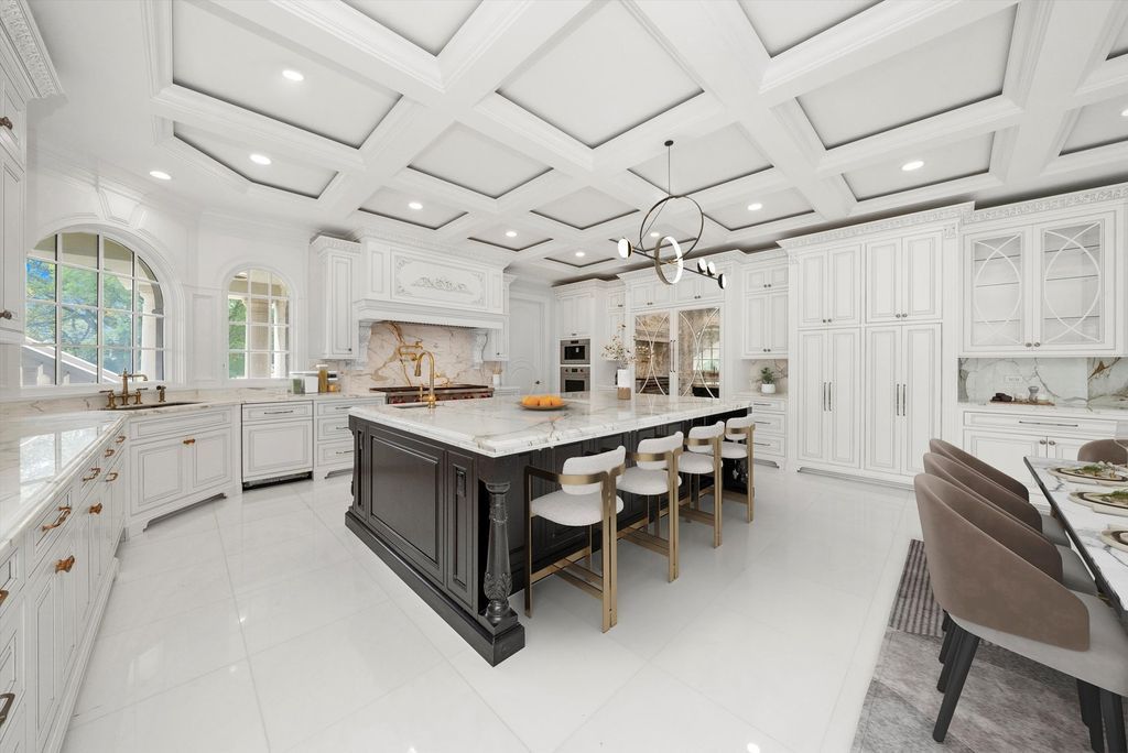 Inviting and Luxurious Custom Built Estate in Illinois with Timeless Architectural Details Listed for 6 6