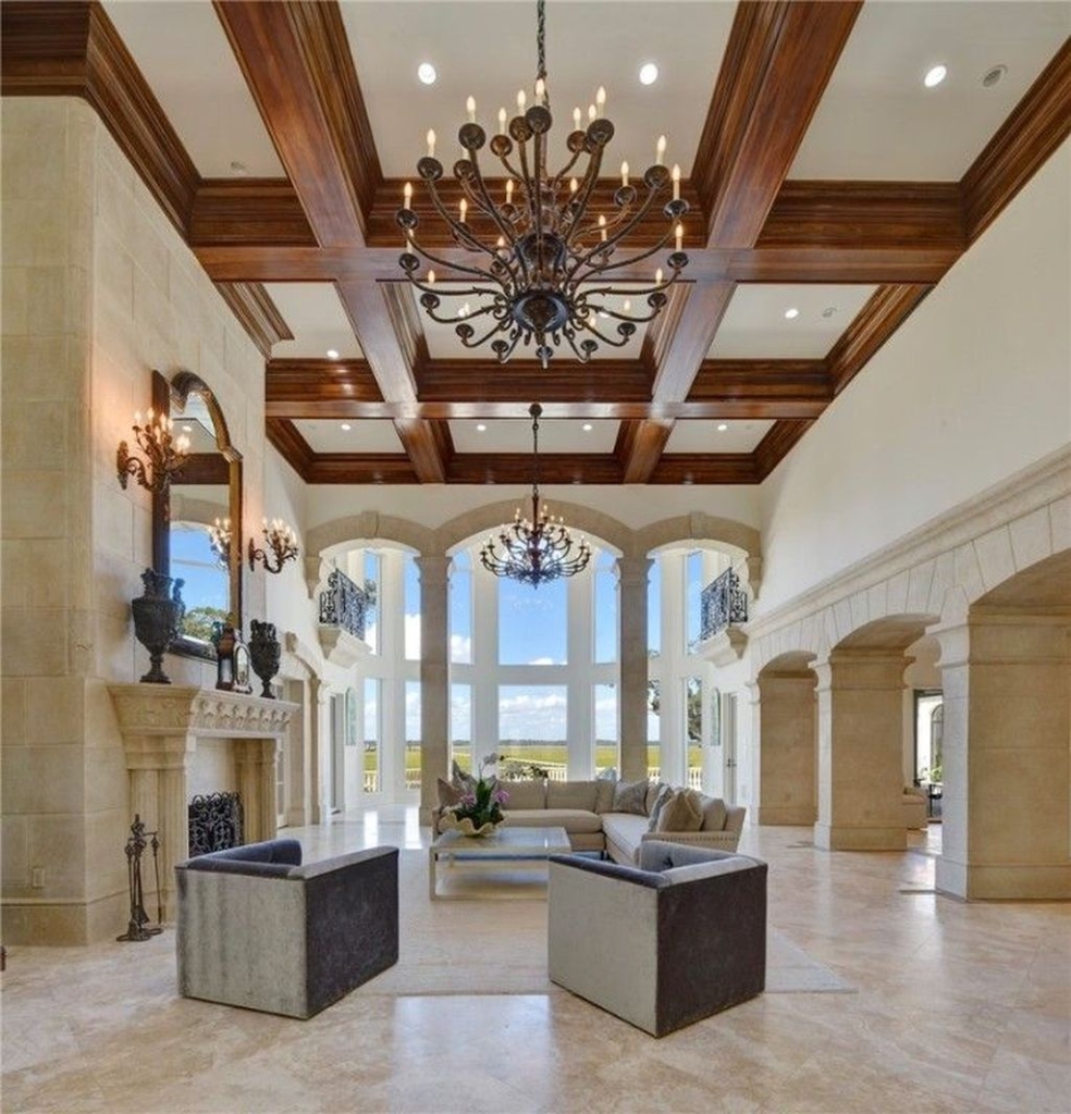 Sea Island Waterfront Paradise Iconic Deepwater Estate in Elite Community Asking 15.9 Million 10