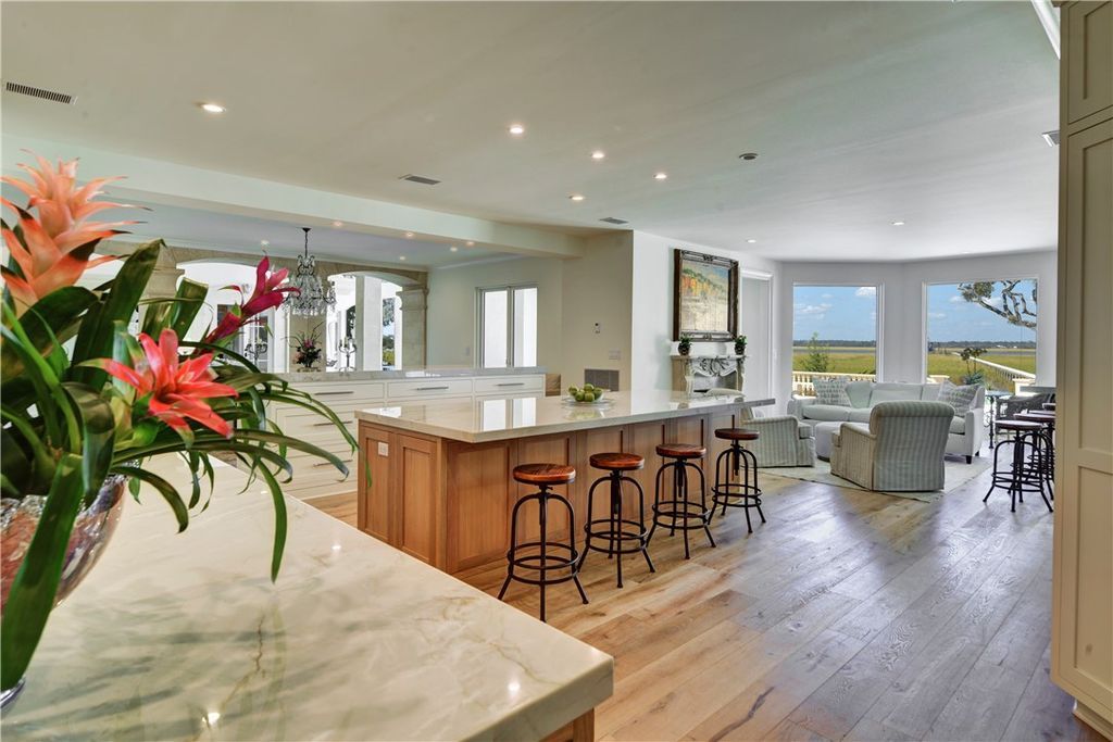 Sea Island Waterfront Paradise Iconic Deepwater Estate in Elite Community Asking 15.9 Million 14