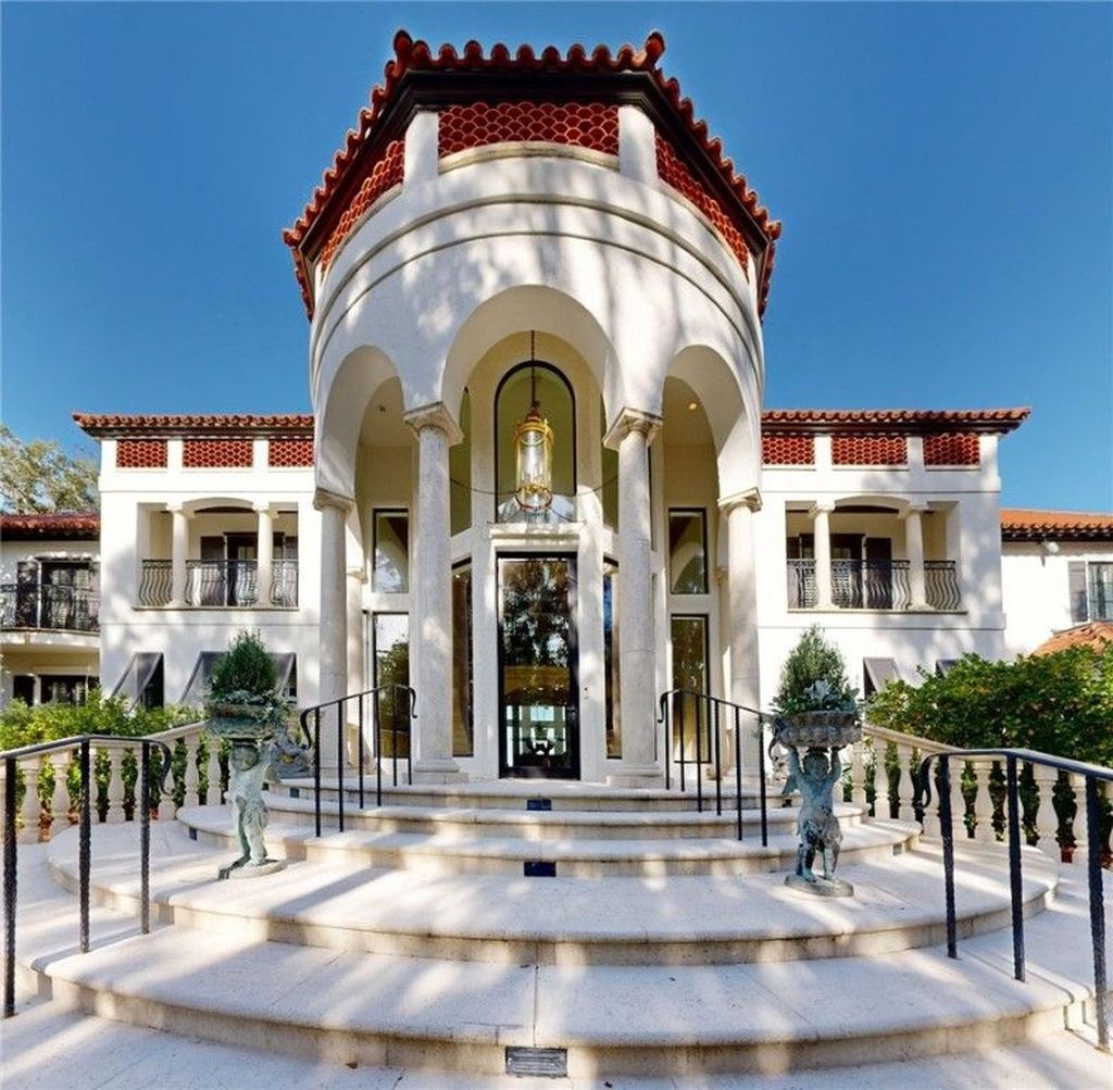 Sea Island Waterfront Paradise Iconic Deepwater Estate in Elite Community Asking 15.9 Million 17