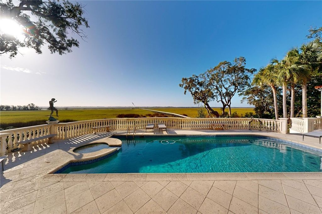 Sea Island Waterfront Paradise Iconic Deepwater Estate in Elite Community Asking 15.9 Million 23