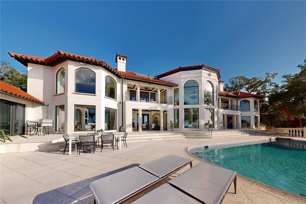 Sea Island Waterfront Paradise Iconic Deepwater Estate in Elite Community Asking 15.9 Million 24