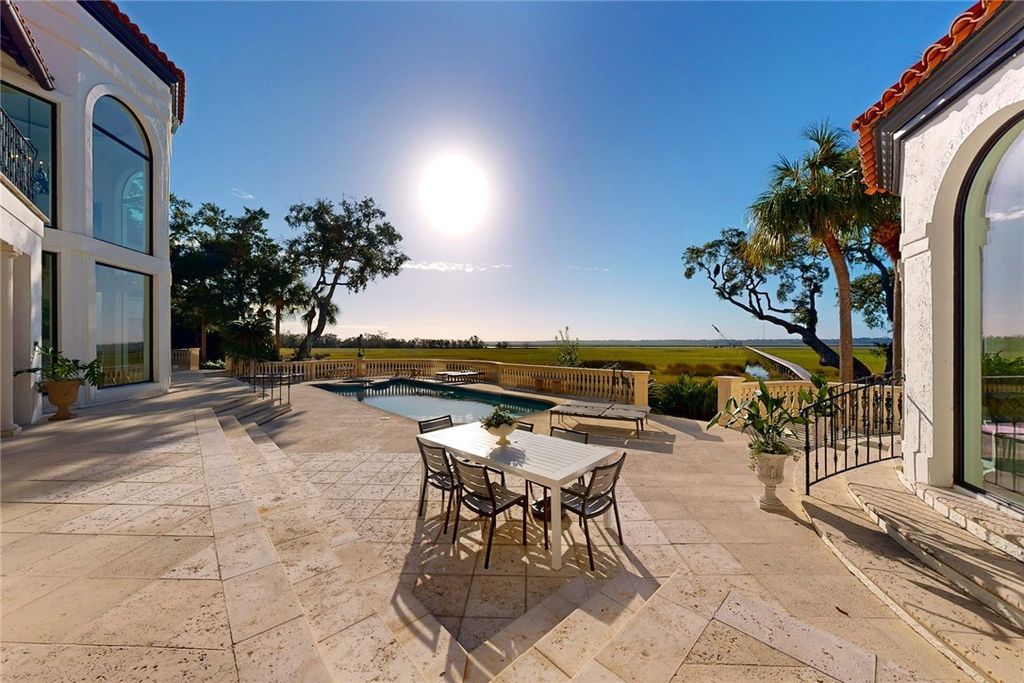 Sea Island Waterfront Paradise Iconic Deepwater Estate in Elite Community Asking 15.9 Million 25