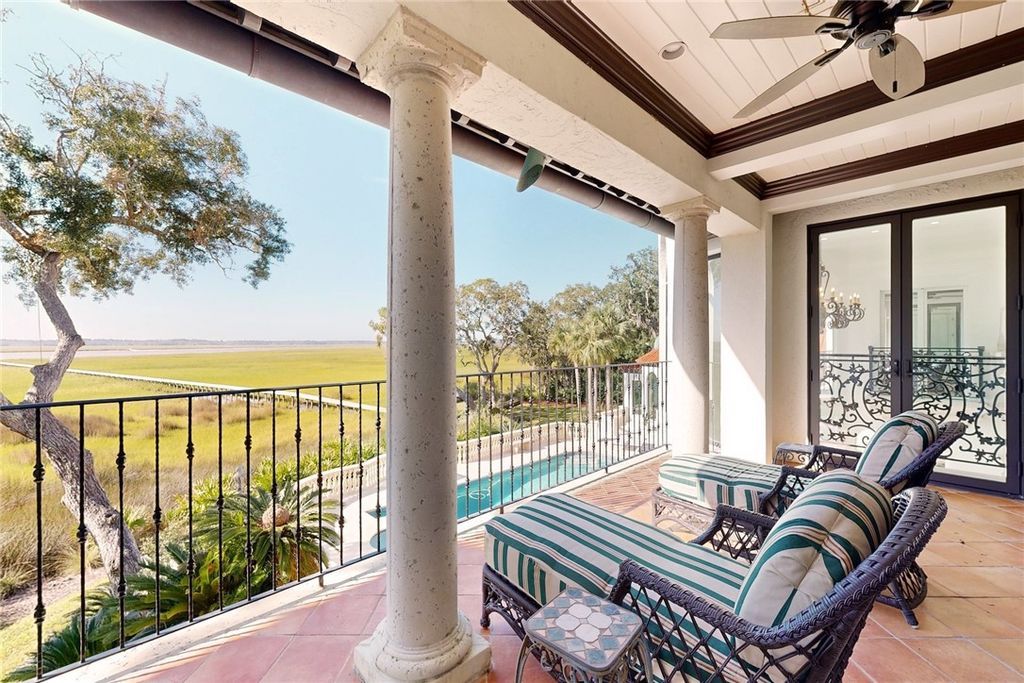 Sea Island Waterfront Paradise Iconic Deepwater Estate in Elite Community Asking 15.9 Million 35