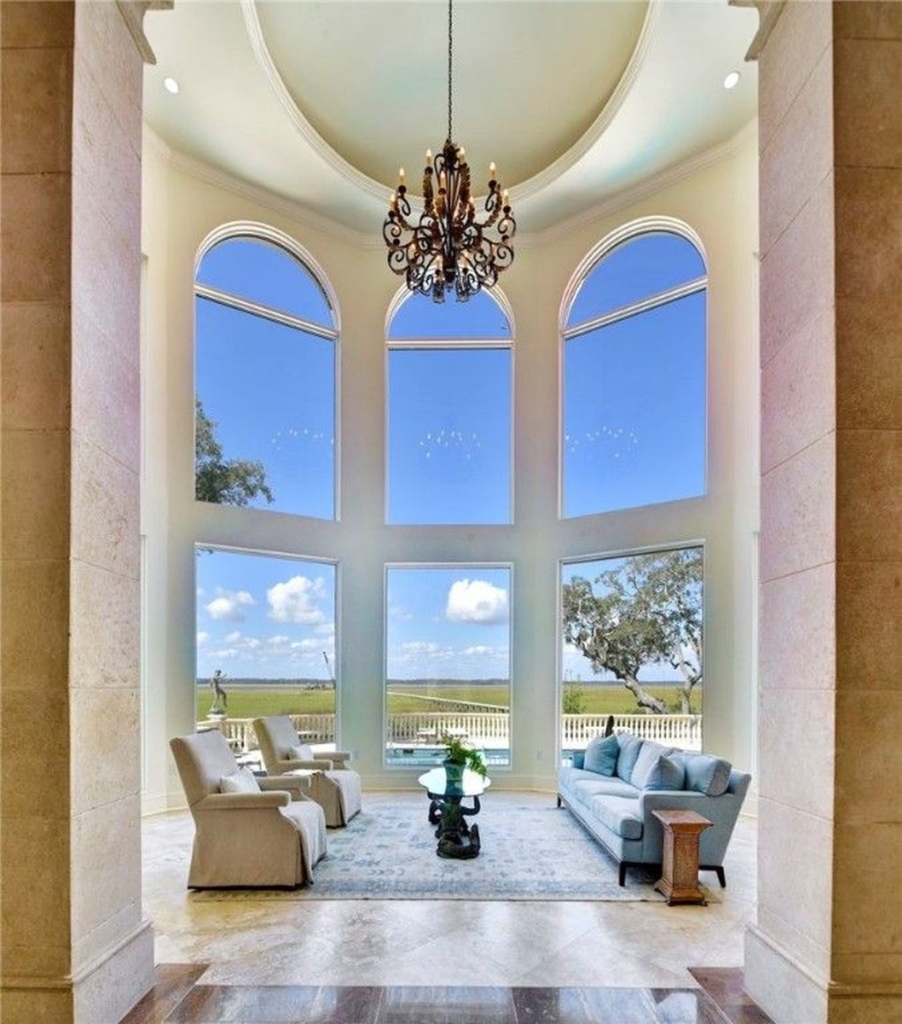 Sea Island Waterfront Paradise Iconic Deepwater Estate in Elite Community Asking 15.9 Million 4