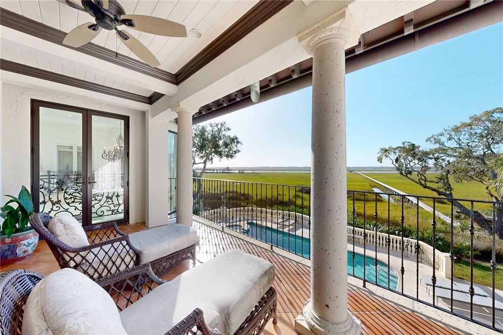 Sea Island Waterfront Paradise Iconic Deepwater Estate in Elite Community Asking 15.9 Million 40