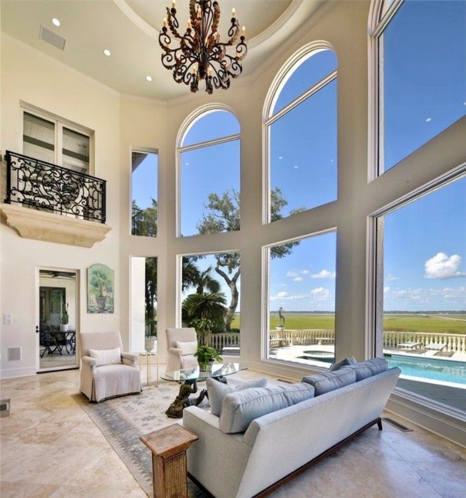 Sea Island Waterfront Paradise Iconic Deepwater Estate in Elite Community Asking 15.9 Million 5
