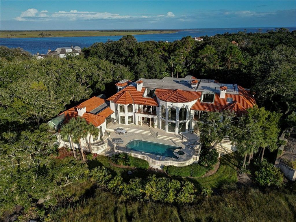 Sea Island Waterfront Paradise Iconic Deepwater Estate in Elite Community Asking 15.9 Million 8