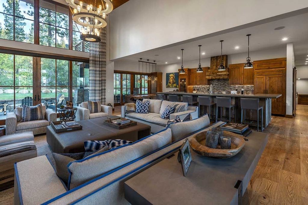 California Living Perfected Martis Camp Home Seamlessly Blending Grandeur and Warmth for 7479000 7