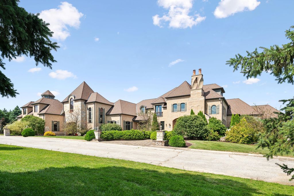 Enchanting French Country Estate with Picturesque Bridges Creeks and Castle Like Facade in Indiana Listed for 4.65 Million 1