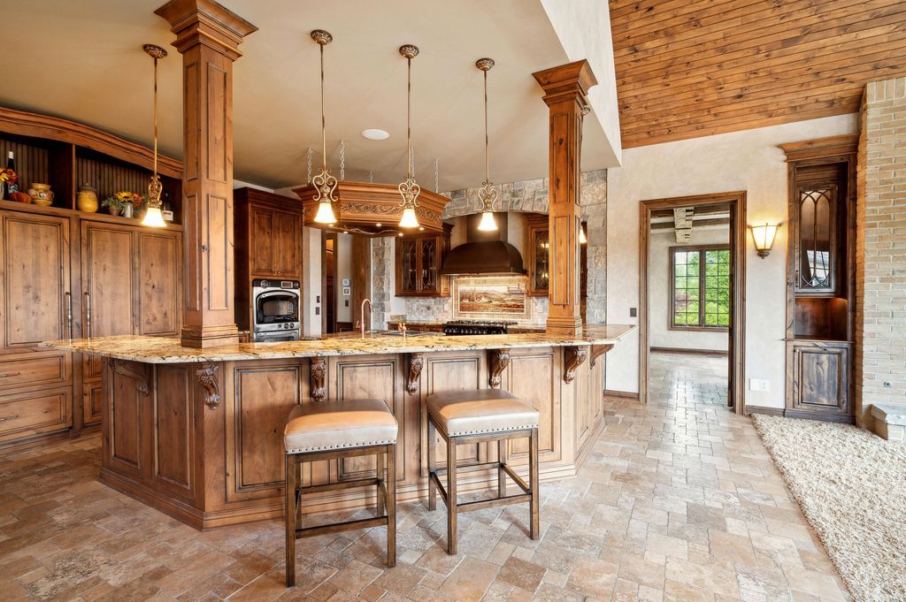 Enchanting French Country Estate with Picturesque Bridges Creeks and Castle Like Facade in Indiana Listed for 4.65 Million 10