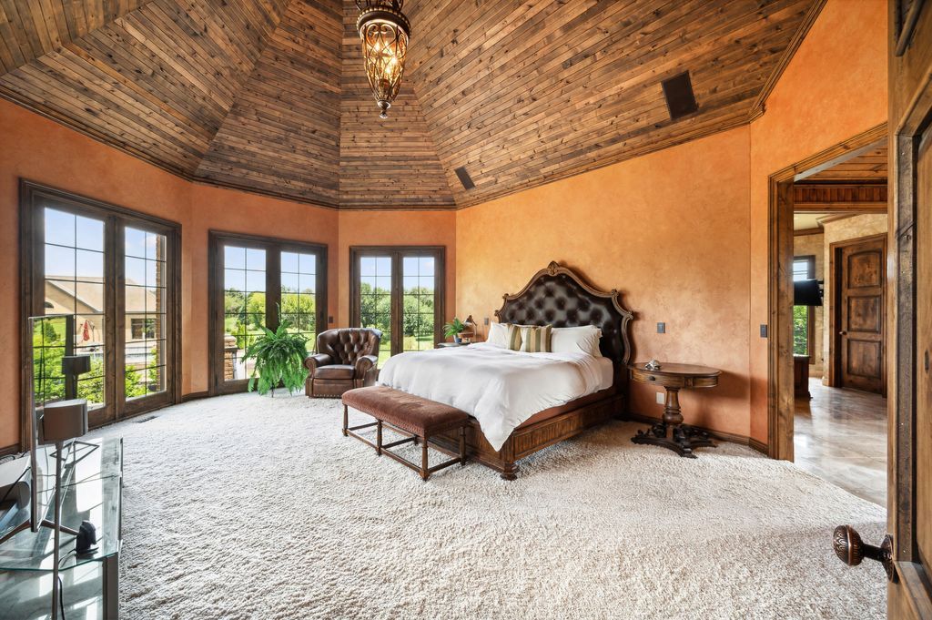 Enchanting French Country Estate with Picturesque Bridges Creeks and Castle Like Facade in Indiana Listed for 4.65 Million 19