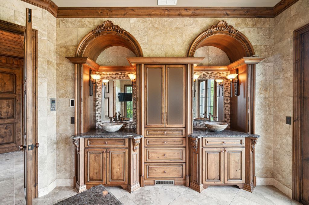Enchanting French Country Estate with Picturesque Bridges Creeks and Castle Like Facade in Indiana Listed for 4.65 Million 22