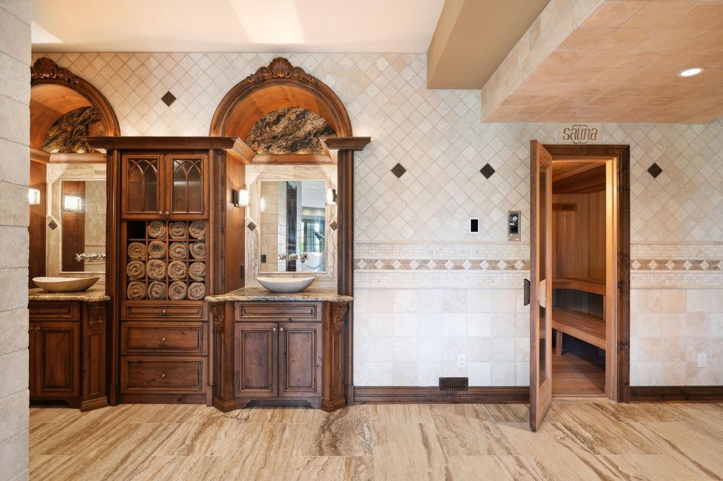 Enchanting French Country Estate with Picturesque Bridges Creeks and Castle Like Facade in Indiana Listed for 4.65 Million 32