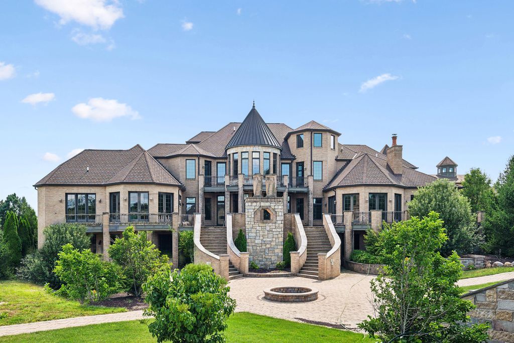 Enchanting French Country Estate with Picturesque Bridges Creeks and Castle Like Facade in Indiana Listed for 4.65 Million 36