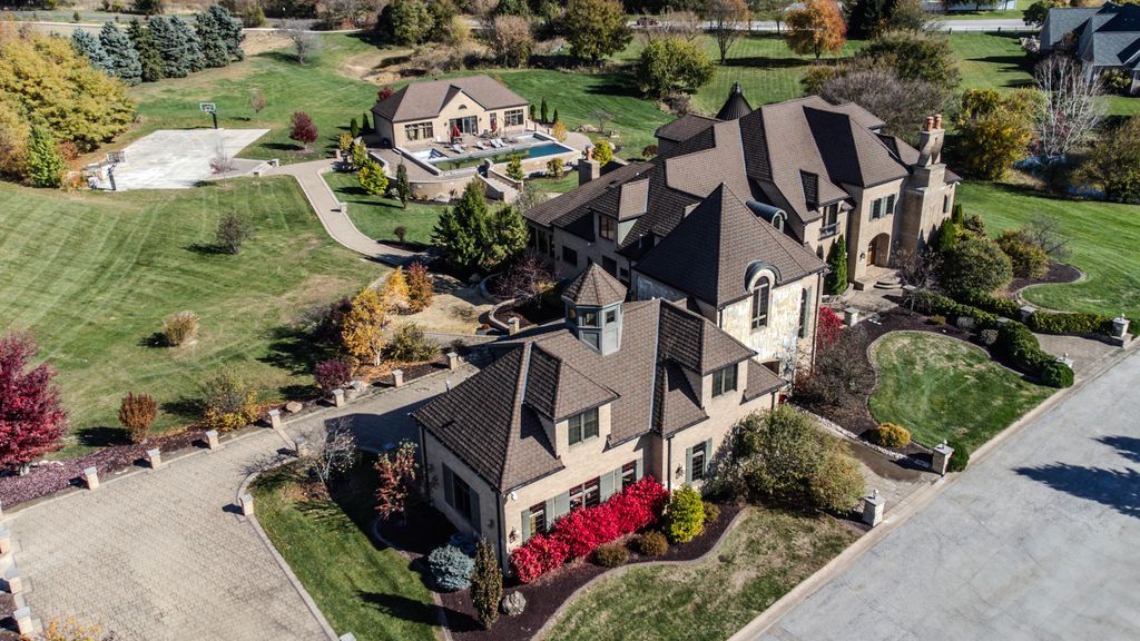 Enchanting French Country Estate with Picturesque Bridges Creeks and Castle Like Facade in Indiana Listed for 4.65 Million 37