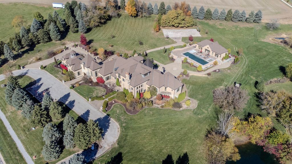 Enchanting French Country Estate with Picturesque Bridges Creeks and Castle Like Facade in Indiana Listed for 4.65 Million 39