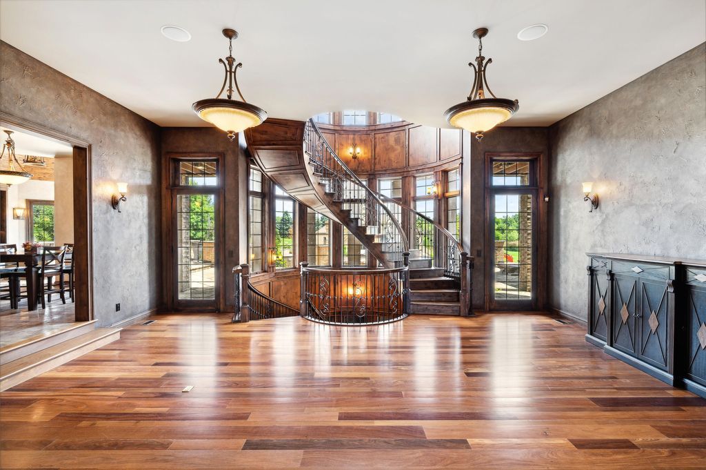 Enchanting French Country Estate with Picturesque Bridges Creeks and Castle Like Facade in Indiana Listed for 4.65 Million 7