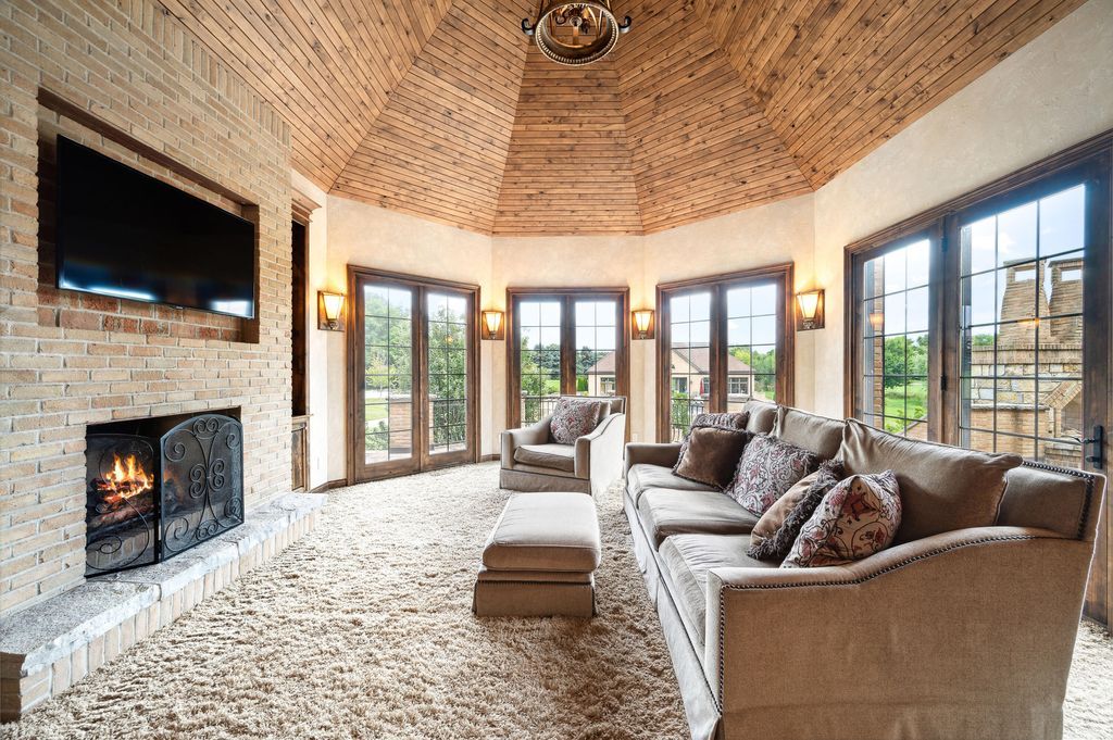 Enchanting French Country Estate with Picturesque Bridges Creeks and Castle Like Facade in Indiana Listed for 4.65 Million 8