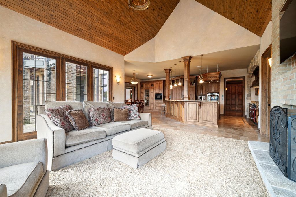 Enchanting French Country Estate with Picturesque Bridges Creeks and Castle Like Facade in Indiana Listed for 4.65 Million 9