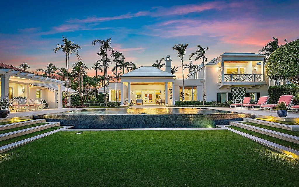 Luxurious $24.9 Million Bermuda-Style Estate with 150' Waterfront in Palm Beach