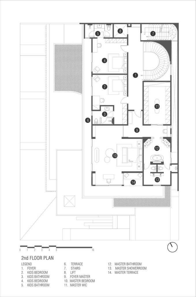 Mentari House, Haven of Light, Air, Privacy by Axial Studio