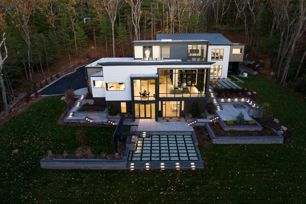 Modern Luxury at Its Best New Construction Home with Walls of Glass for Optimal Light Privacy in Massachusetts 5.9 Million 1