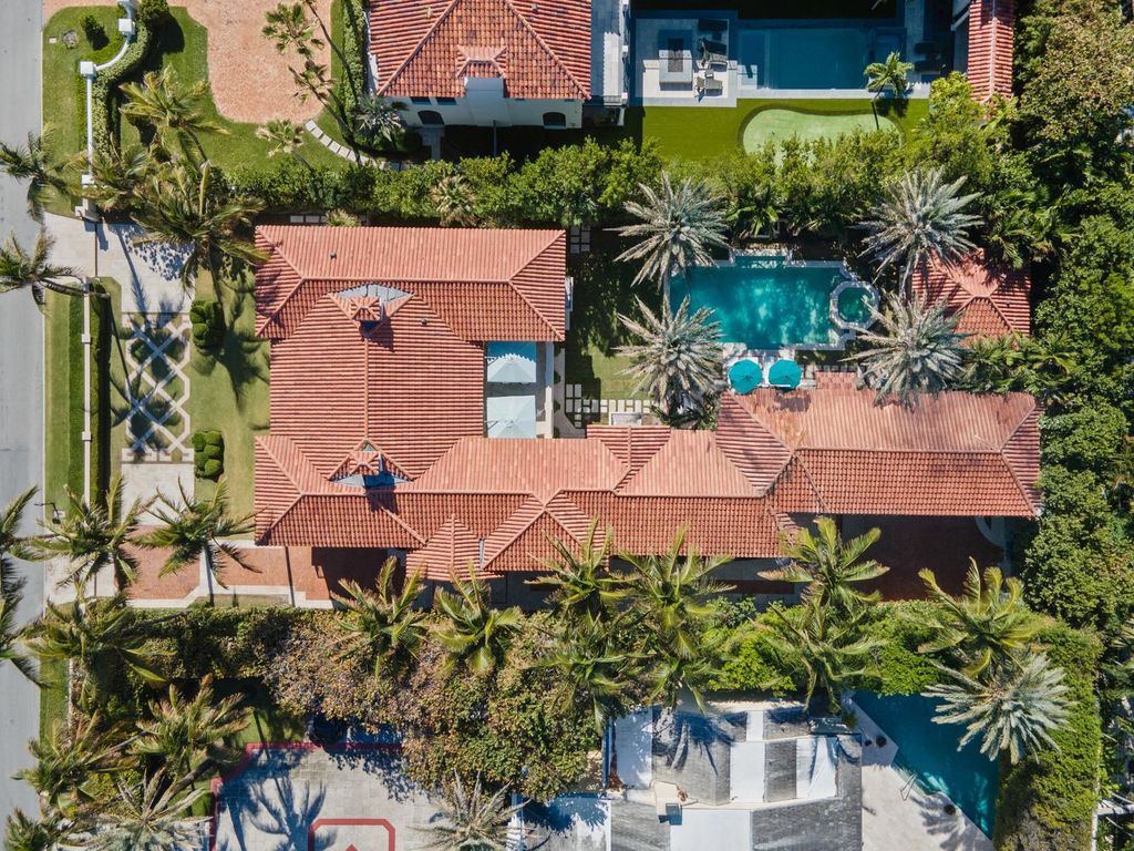 $60 Million Mediterranean Oceanfront Estate with 100 Feet of Private Beachfront in Palm Beach