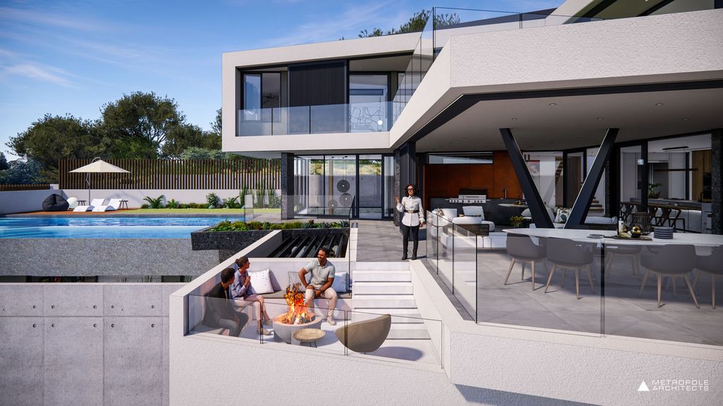 Beachcroft House Coastal Elegance by Metropole Architects 28