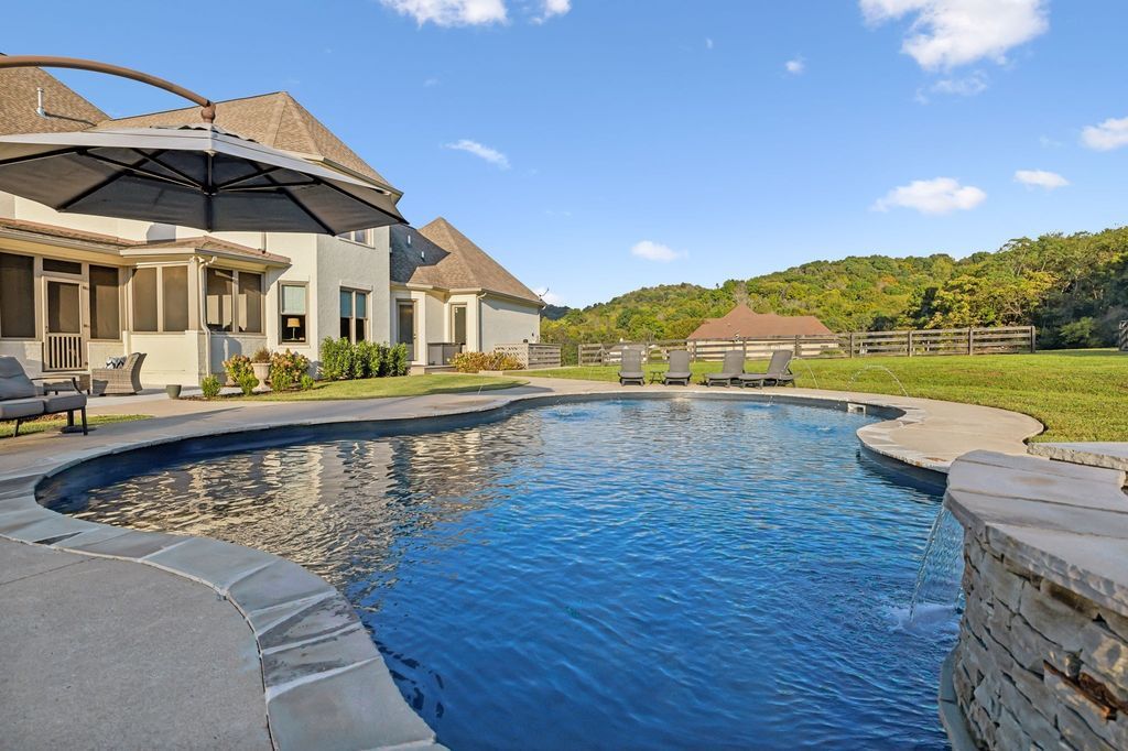 Secluded Luxury Gated Hilltop Estate on 6 Acres in Tennessee Priced at 3399900 55