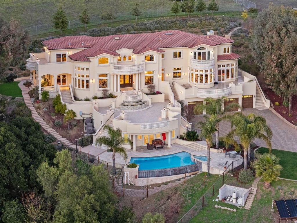A Mediterranean Gem Resort Style Estate with Spectacular Views on 2.3 Acres Listed for 6.498 Million 1