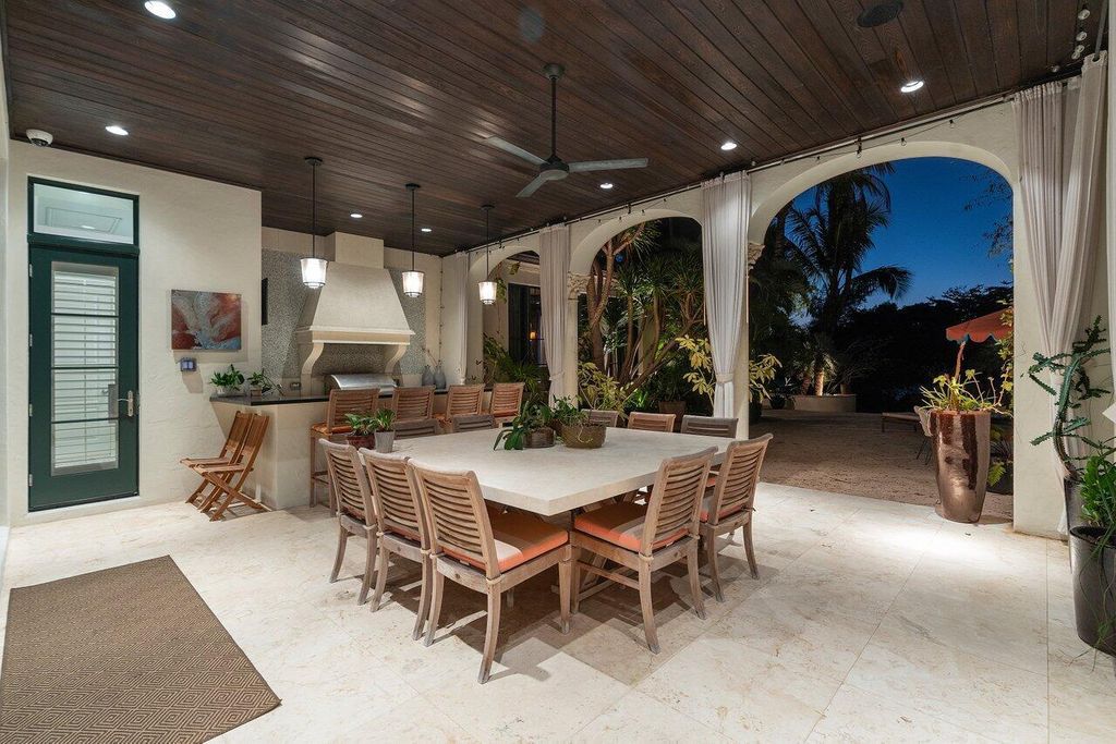 Extraordinary Waterfront Estate with 446' Intracoastal Frontage, Resort-Style Pool and Two Docks in Gulf Stream Listed at $17.9 Million 14 Designed by Randall Stofft and elegantly finished by Marc Michaels Interiors, this 7,293 square feet masterpiece offers 6 bedrooms, including a private guest house, and 8 baths.