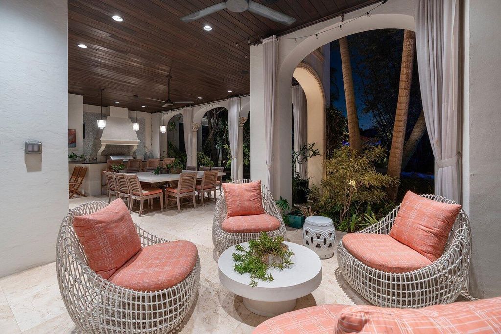 Extraordinary Waterfront Estate with 446' Intracoastal Frontage, Resort-Style Pool and Two Docks in Gulf Stream Listed at $17.9 Million 15 Designed by Randall Stofft and elegantly finished by Marc Michaels Interiors, this 7,293 square feet masterpiece offers 6 bedrooms, including a private guest house, and 8 baths.