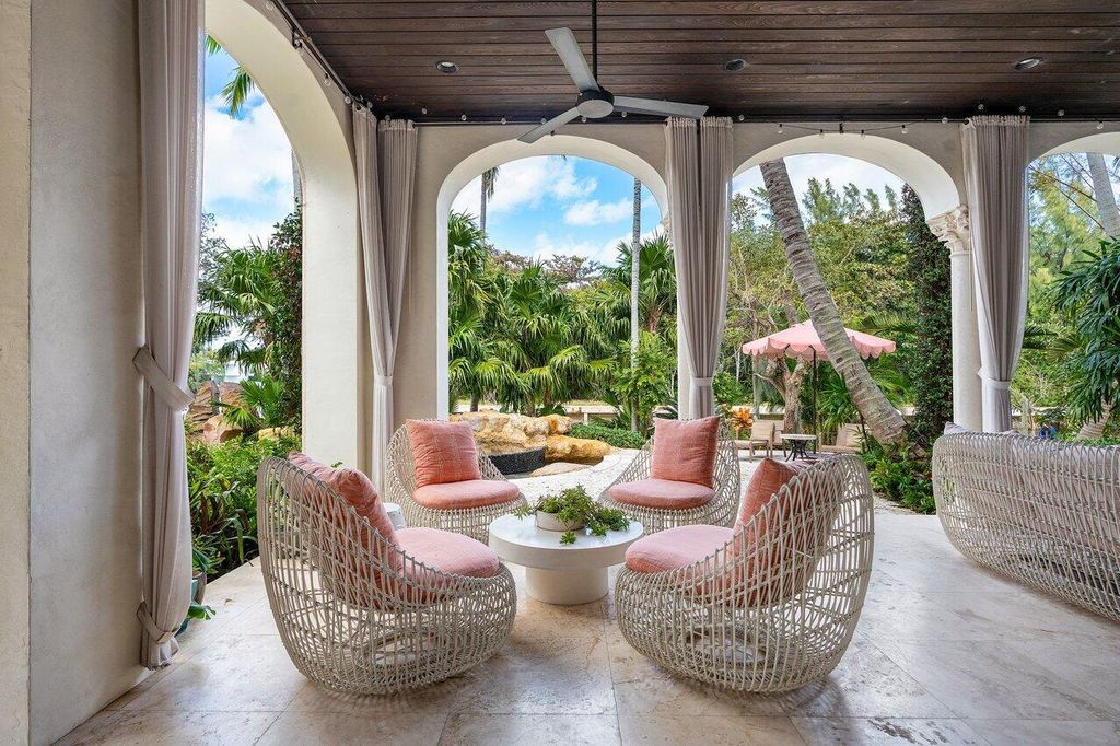 Extraordinary Waterfront Estate with 446' Intracoastal Frontage, Resort-Style Pool and Two Docks in Gulf Stream Listed at $17.9 Million 16 Designed by Randall Stofft and elegantly finished by Marc Michaels Interiors, this 7,293 square feet masterpiece offers 6 bedrooms, including a private guest house, and 8 baths.