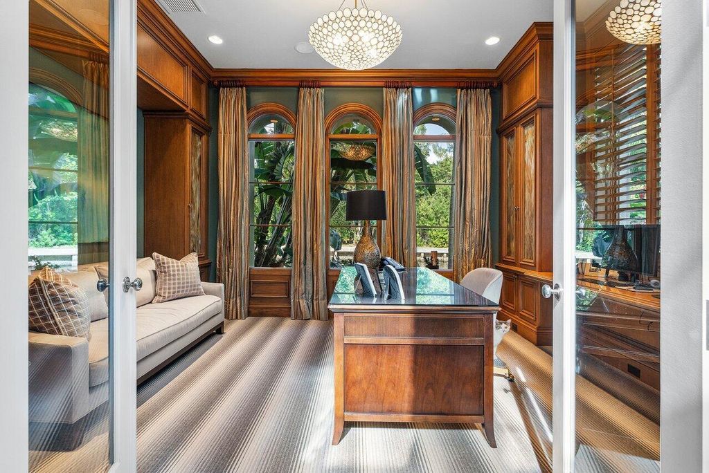 Extraordinary Waterfront Estate with 446' Intracoastal Frontage, Resort-Style Pool and Two Docks in Gulf Stream Listed at $17.9 Million 20 Designed by Randall Stofft and elegantly finished by Marc Michaels Interiors, this 7,293 square feet masterpiece offers 6 bedrooms, including a private guest house, and 8 baths.