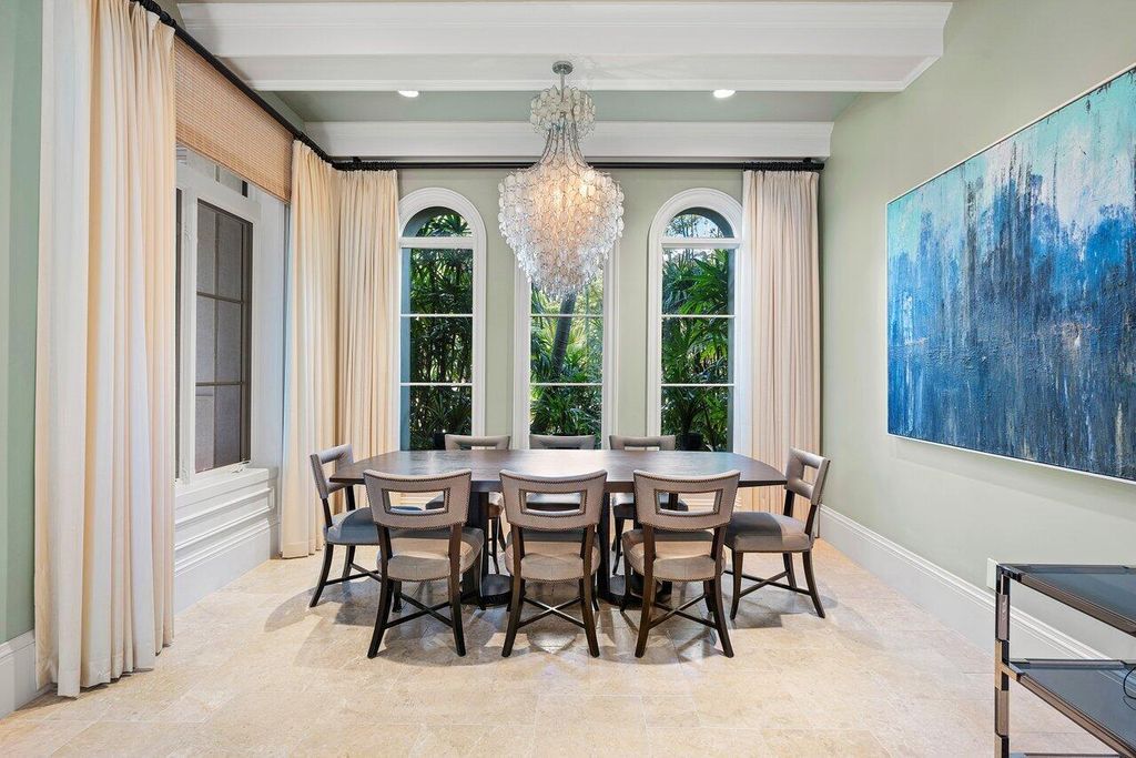 Extraordinary Waterfront Estate with 446' Intracoastal Frontage, Resort-Style Pool and Two Docks in Gulf Stream Listed at $17.9 Million 30 Designed by Randall Stofft and elegantly finished by Marc Michaels Interiors, this 7,293 square feet masterpiece offers 6 bedrooms, including a private guest house, and 8 baths.