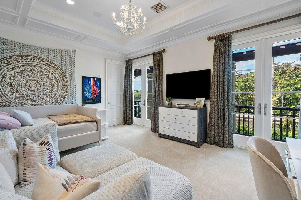 Extraordinary Waterfront Estate with 446' Intracoastal Frontage, Resort-Style Pool and Two Docks in Gulf Stream Listed at $17.9 Million 42 Designed by Randall Stofft and elegantly finished by Marc Michaels Interiors, this 7,293 square feet masterpiece offers 6 bedrooms, including a private guest house, and 8 baths.