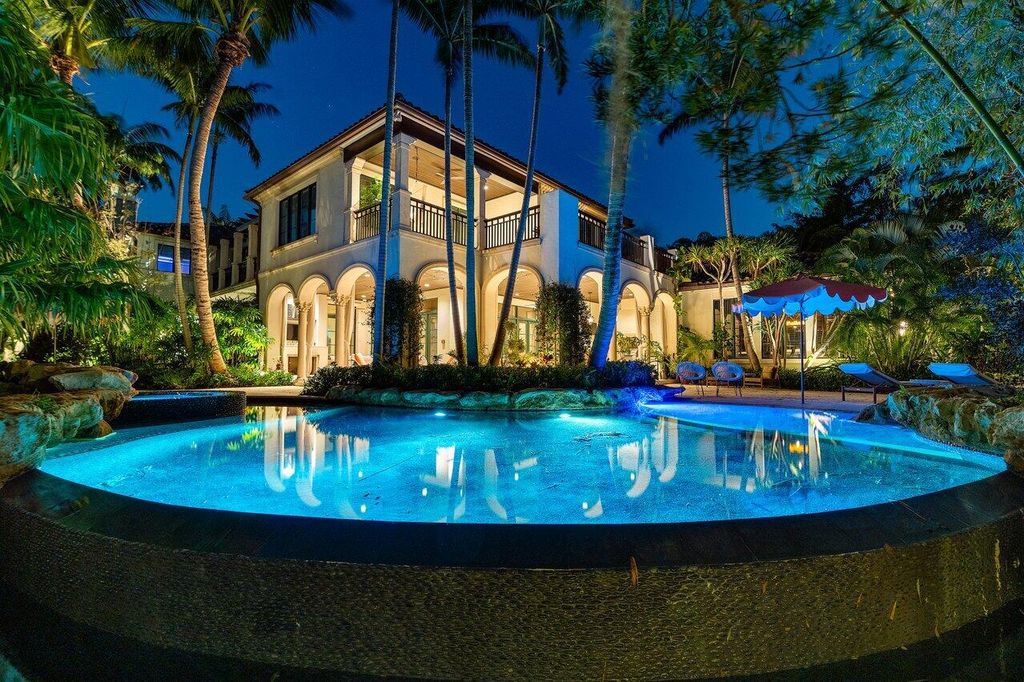 Extraordinary Waterfront Estate with 446' Intracoastal Frontage, Resort-Style Pool and Two Docks in Gulf Stream Listed at $17.9 Million 10 Designed by Randall Stofft and elegantly finished by Marc Michaels Interiors, this 7,293 square feet masterpiece offers 6 bedrooms, including a private guest house, and 8 baths.