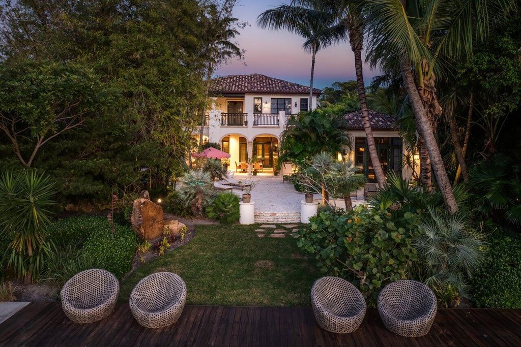 Extraordinary Waterfront Estate with 446' Intracoastal Frontage, Resort-Style Pool and Two Docks in Gulf Stream Listed at $17.9 Million 12 Designed by Randall Stofft and elegantly finished by Marc Michaels Interiors, this 7,293 square feet masterpiece offers 6 bedrooms, including a private guest house, and 8 baths.