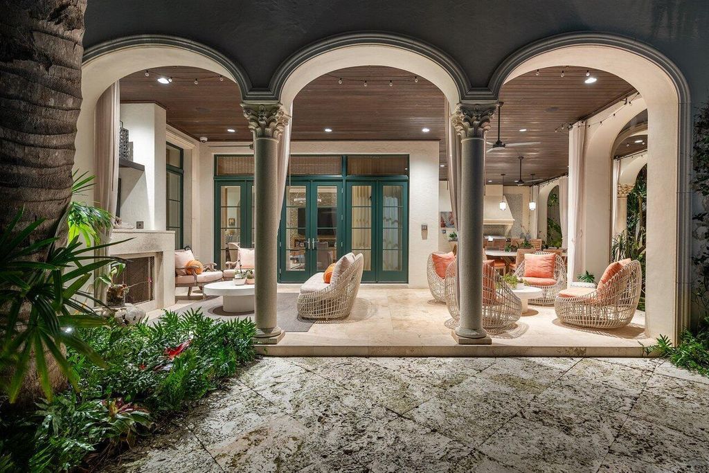 Extraordinary Waterfront Estate with 446' Intracoastal Frontage, Resort-Style Pool and Two Docks in Gulf Stream Listed at $17.9 Million 13 Designed by Randall Stofft and elegantly finished by Marc Michaels Interiors, this 7,293 square feet masterpiece offers 6 bedrooms, including a private guest house, and 8 baths.
